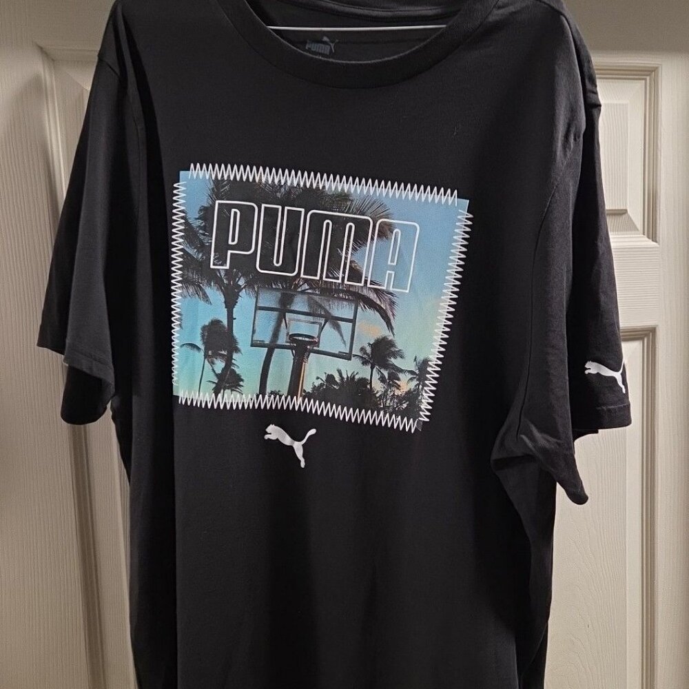 Puma Mens 2XL Basketball Tshirt Black